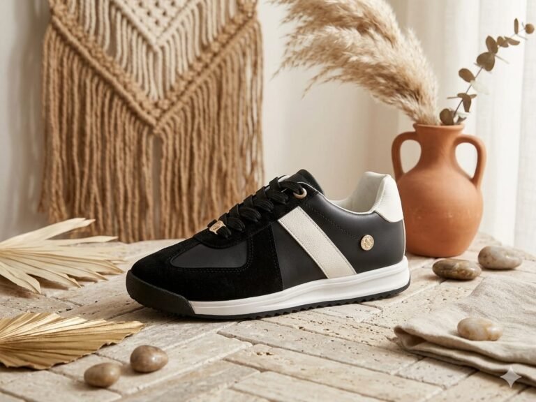 Tenis Selena Negro/Blanco